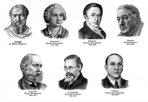Комплект портретов исторических деятелей